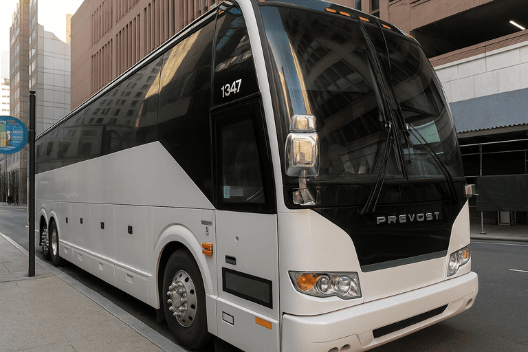a Tulsa Coach Bus Service coach bus