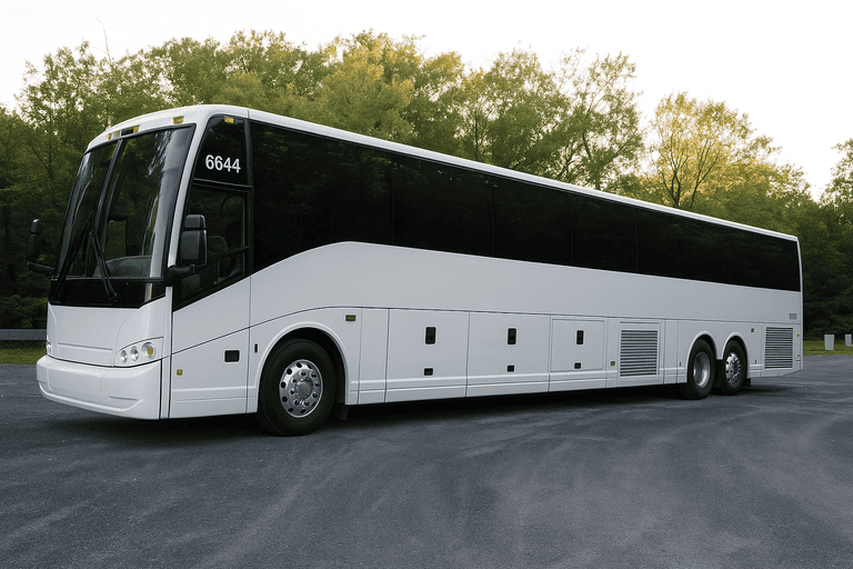 exterior of Tulsa Coach Bus Service coach bus