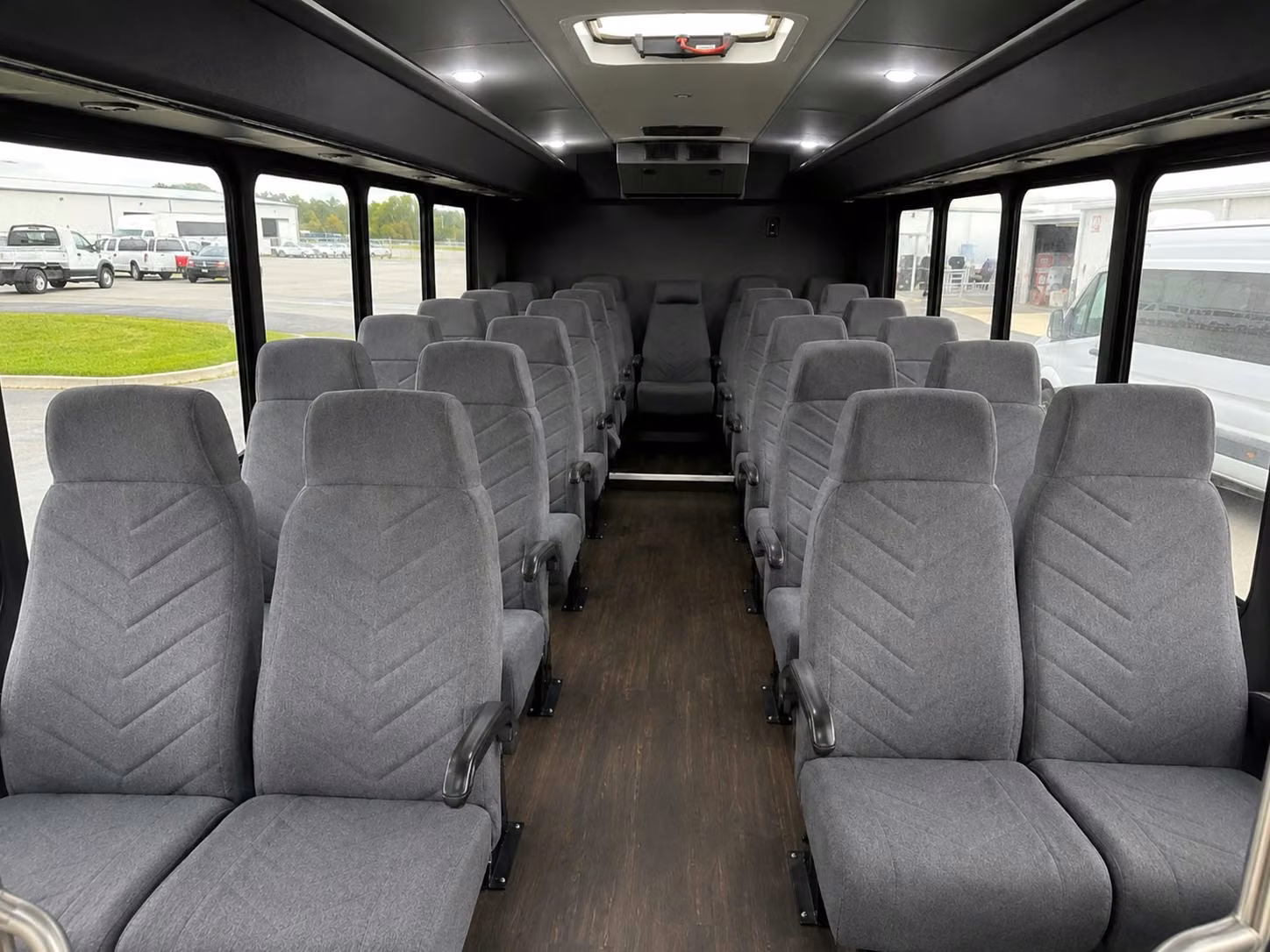 18 passenger minibus interior