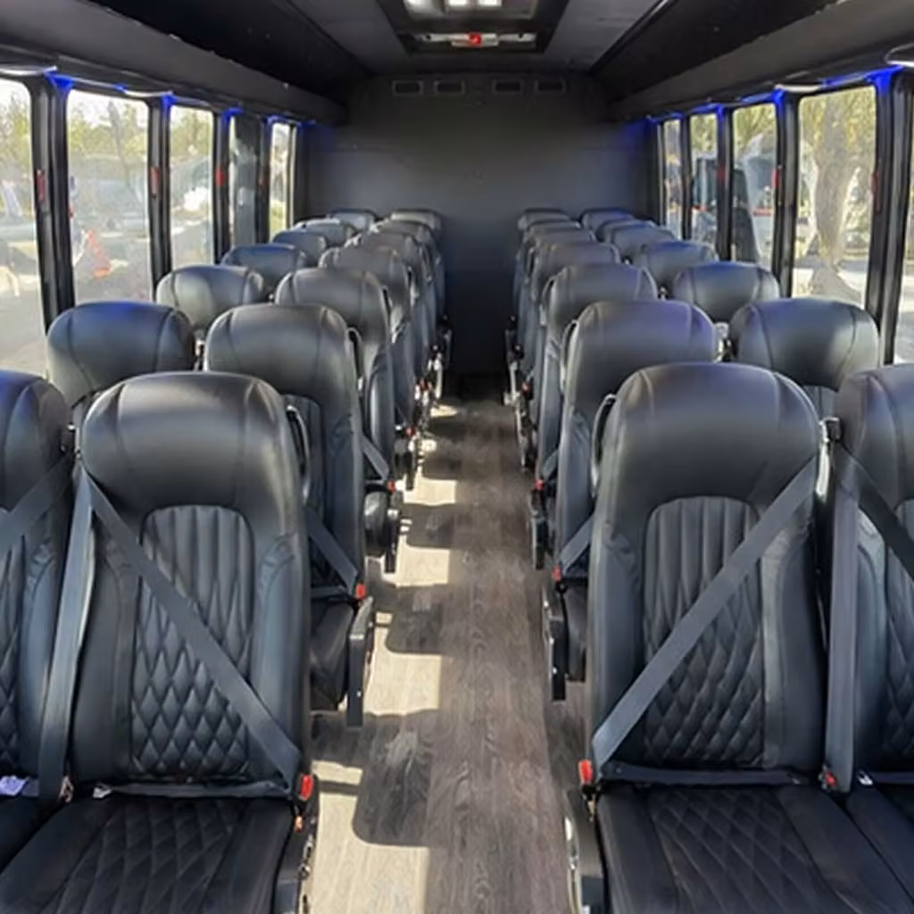 28 passenger minibus interior