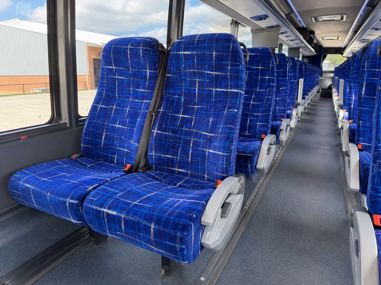 56 passenger charter bus interior