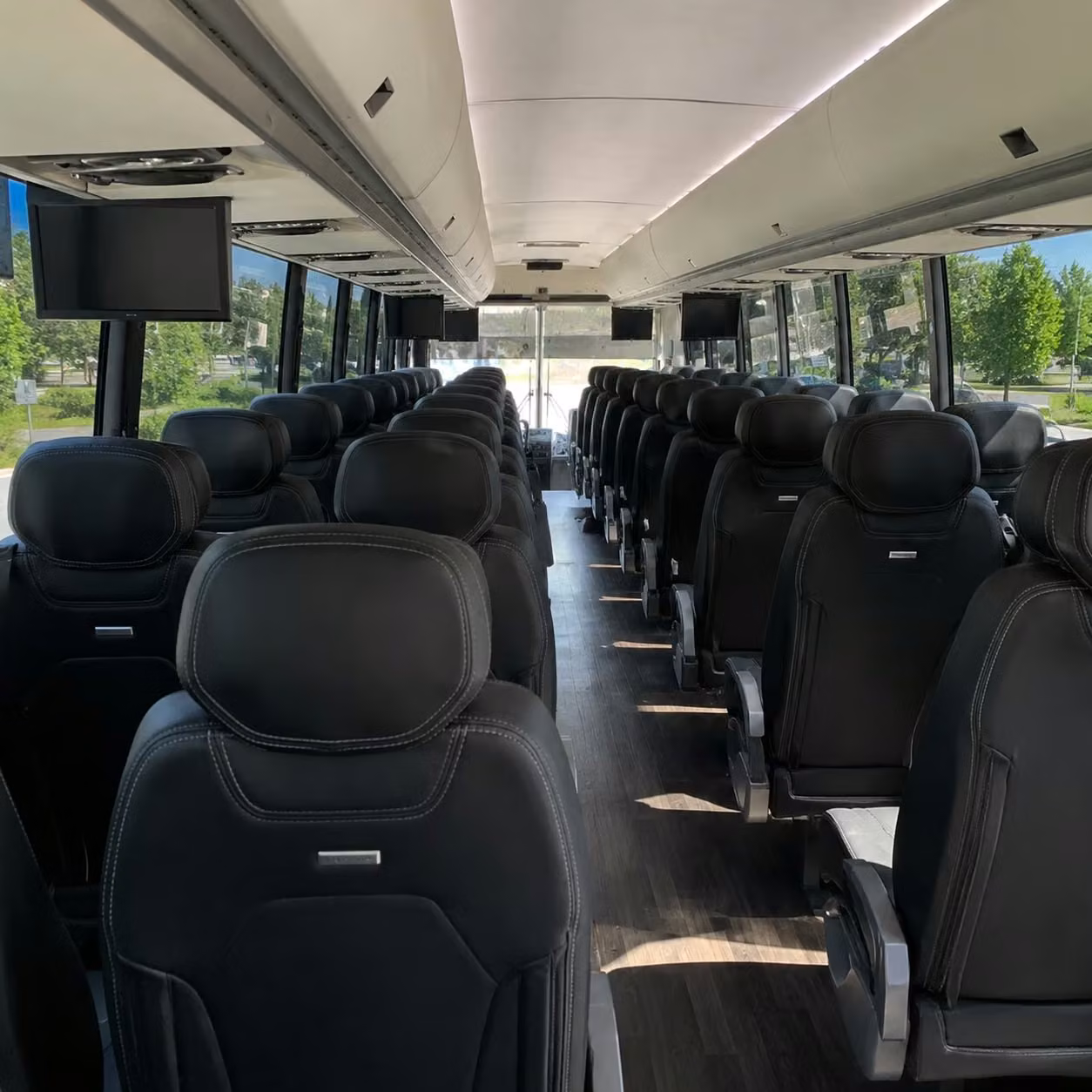 tulsa charter bus interior