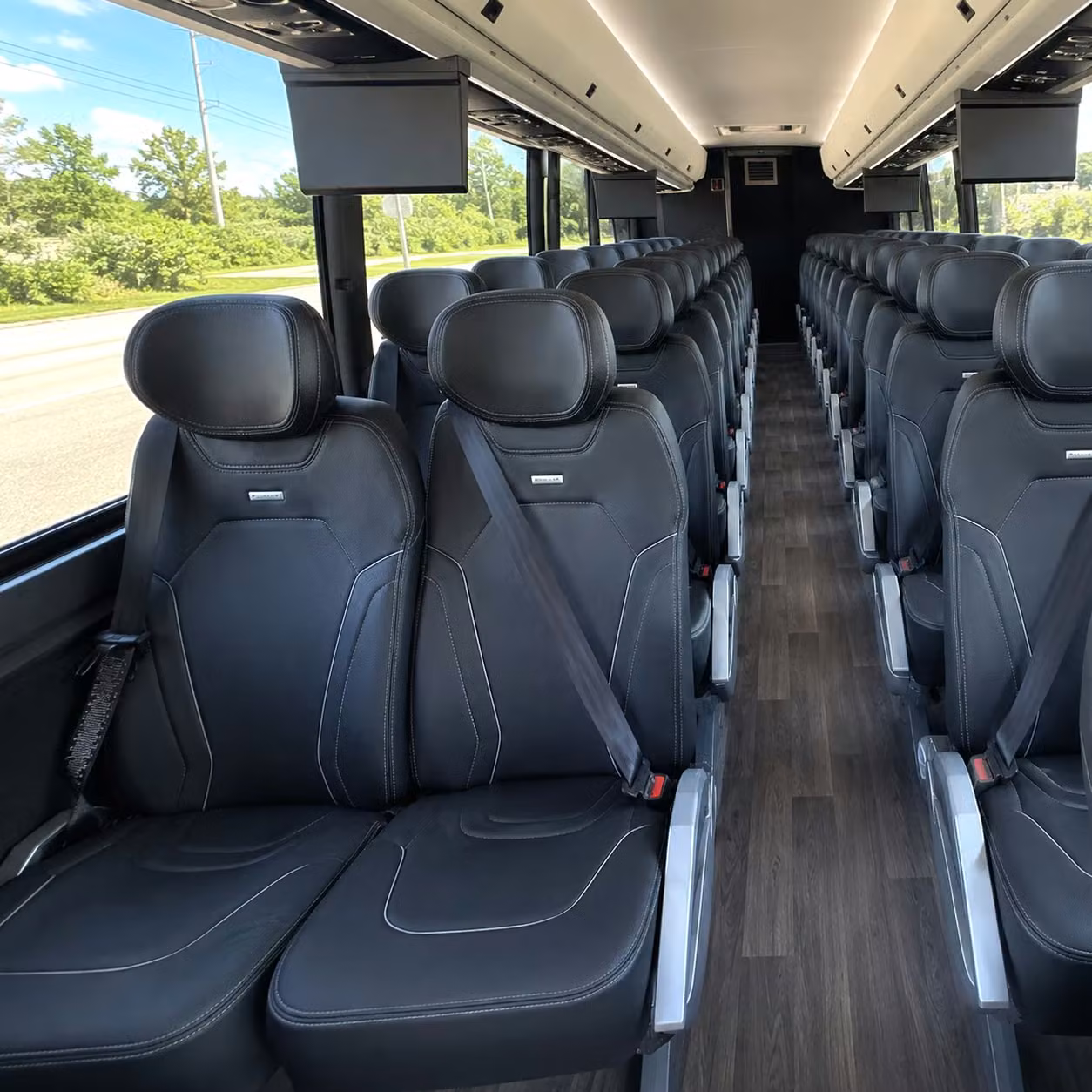 tulsa charter bus rental inside